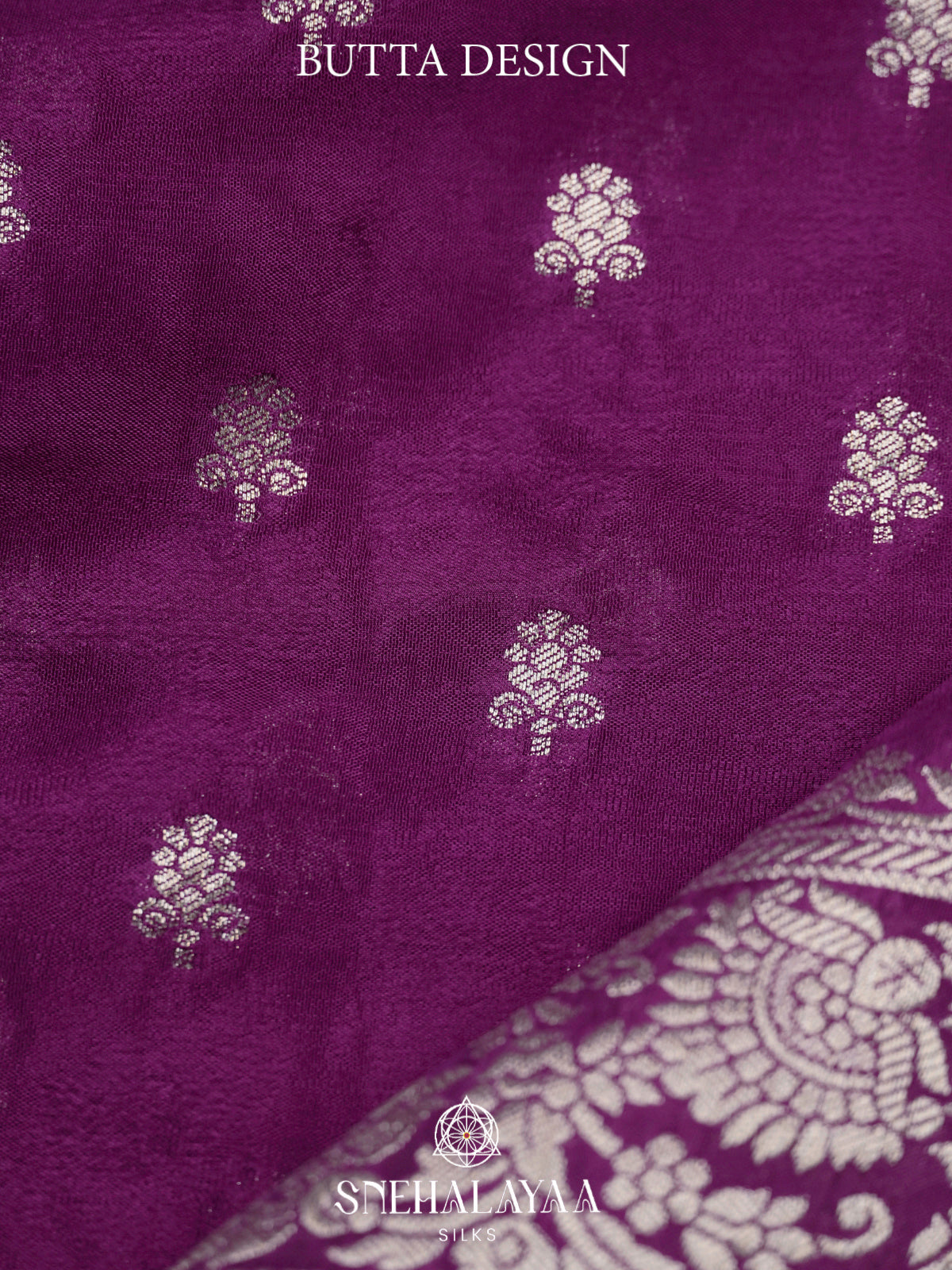 Magenta Banaras Saree