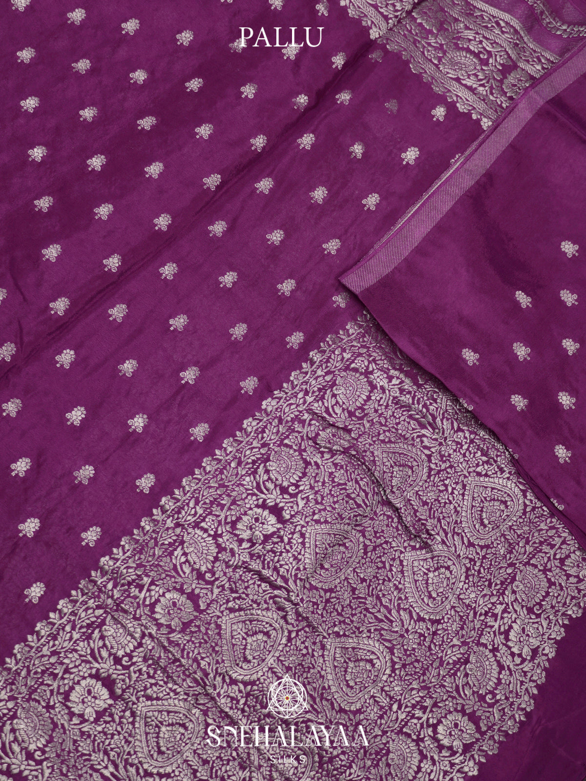 Magenta Banaras Saree