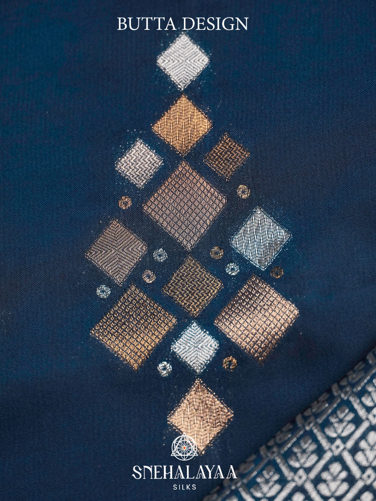 Peacock Blue Banaras Saree