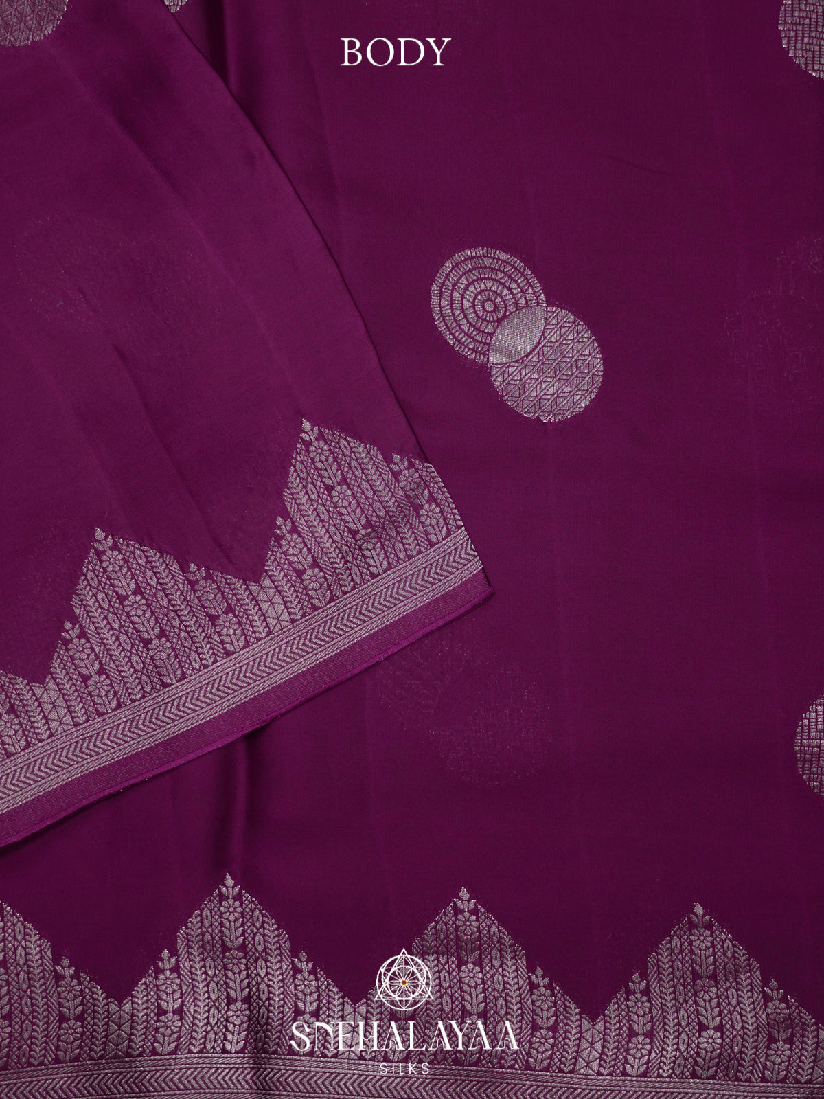 Magenta Banaras Saree