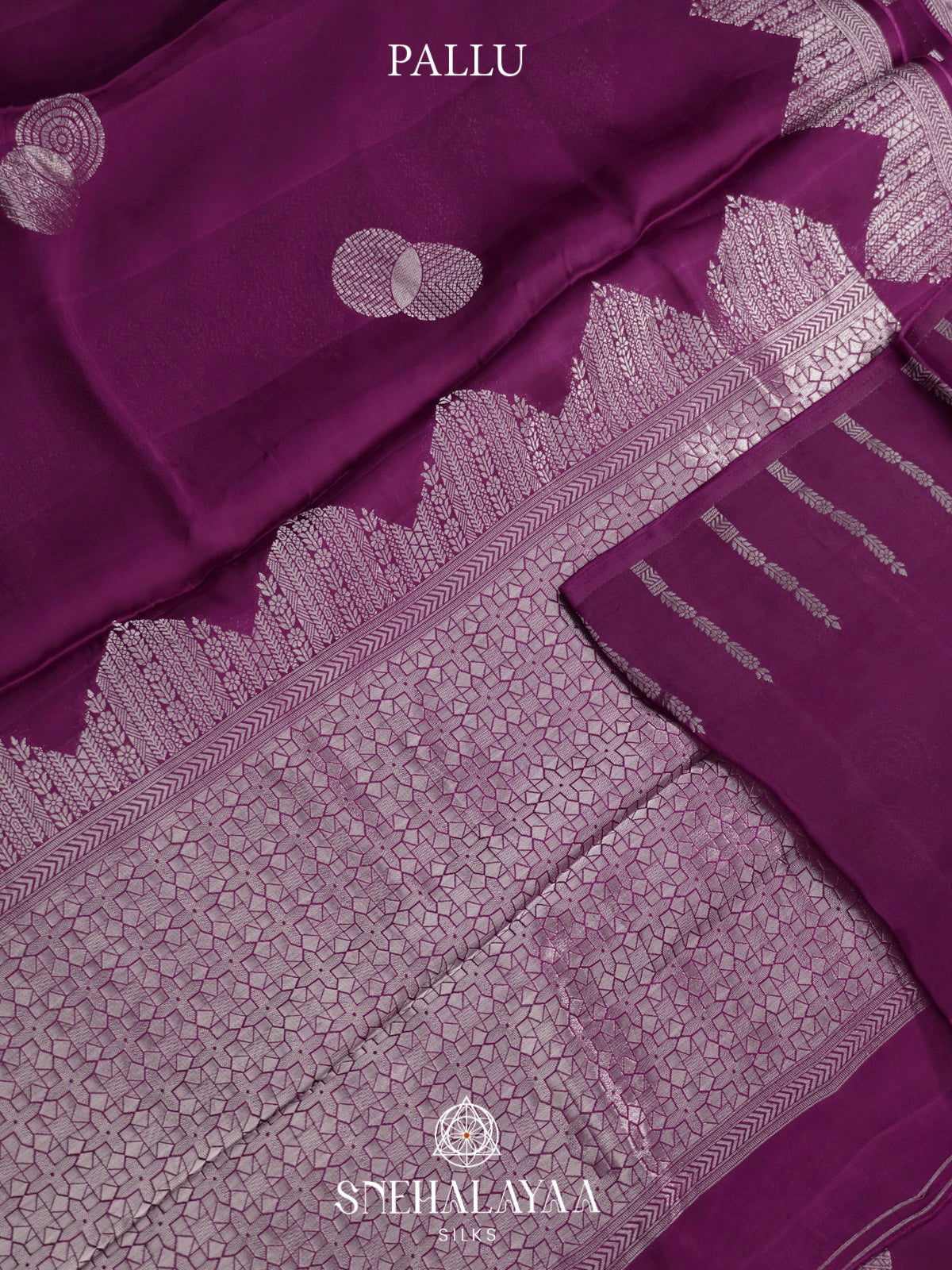 Magenta Banaras Saree