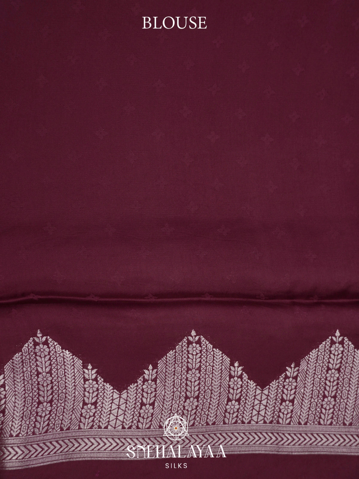 Burgundy Banaras Saree