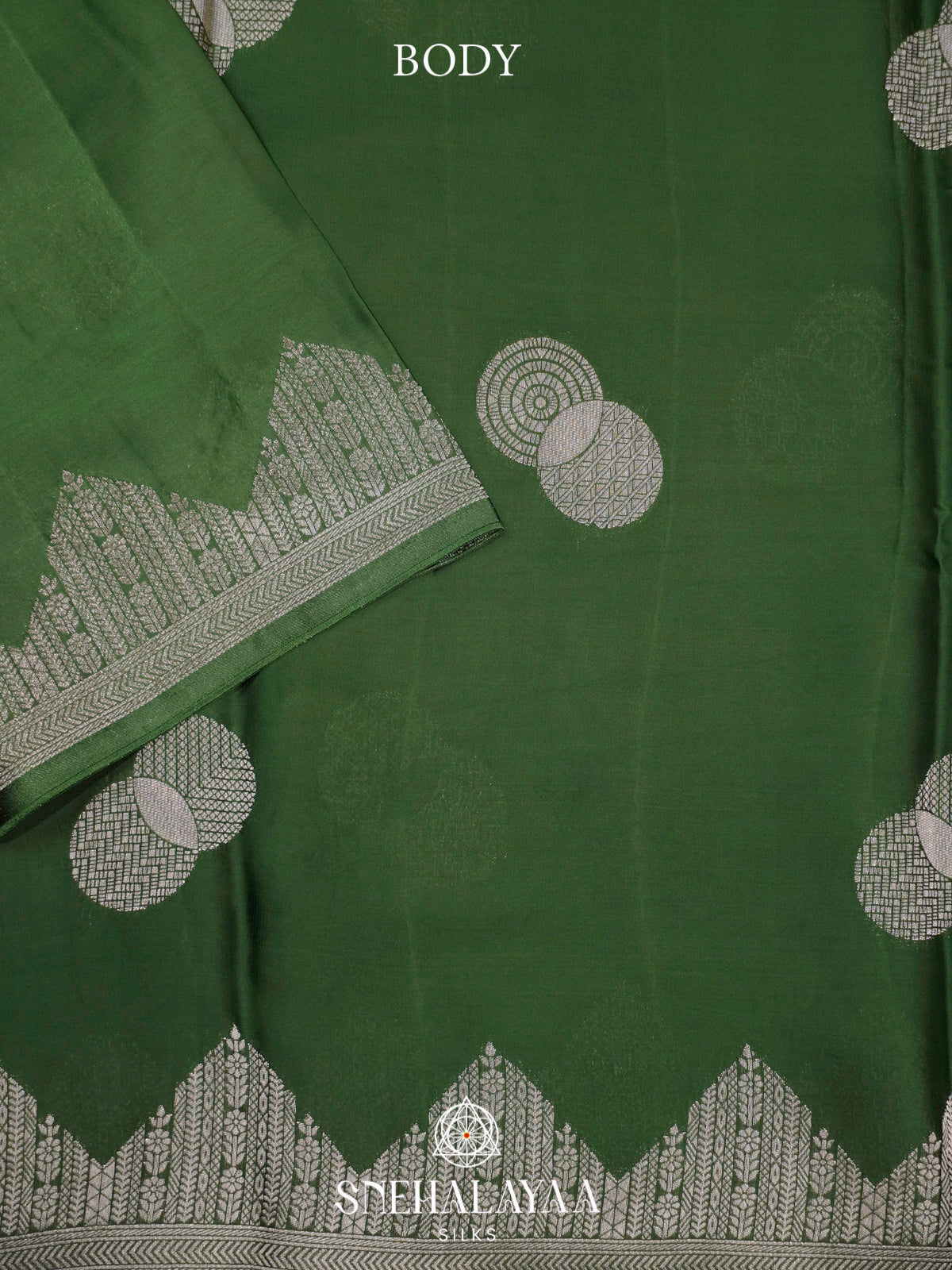 Forest Green Banaras Saree