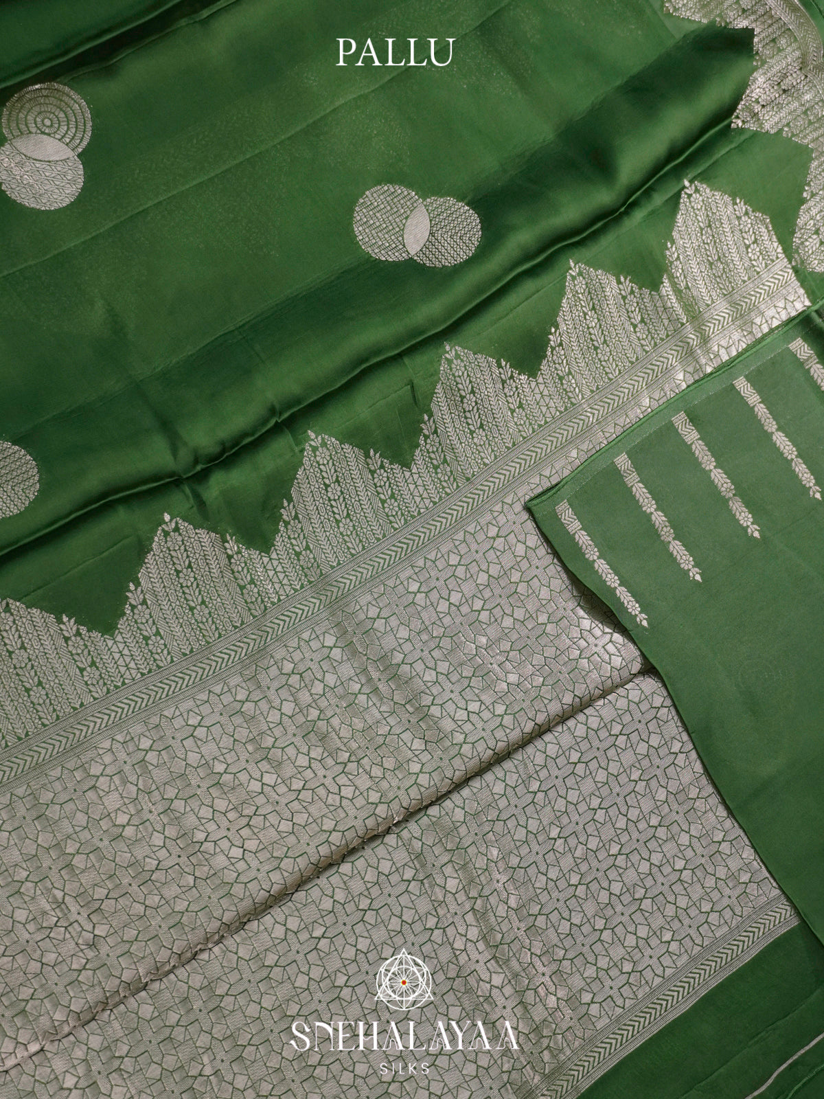 Forest Green Banaras Saree