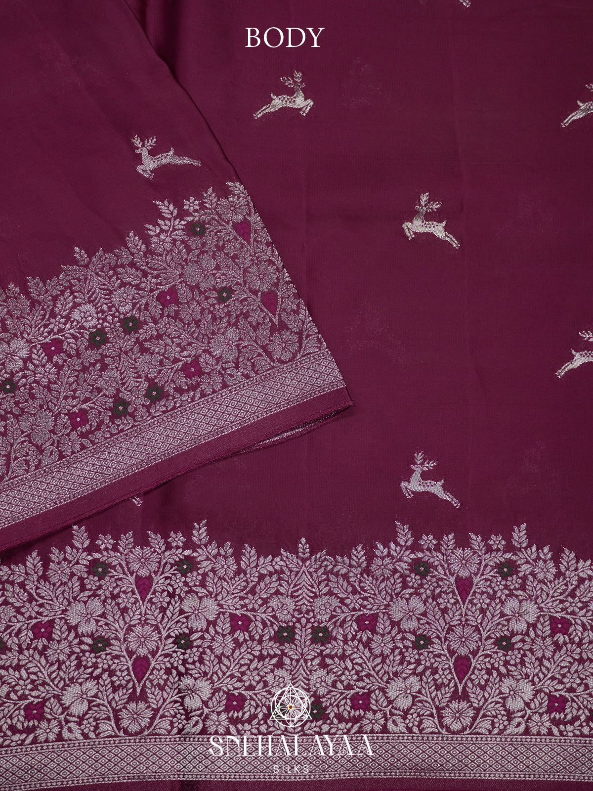 Wine Banaras Saree