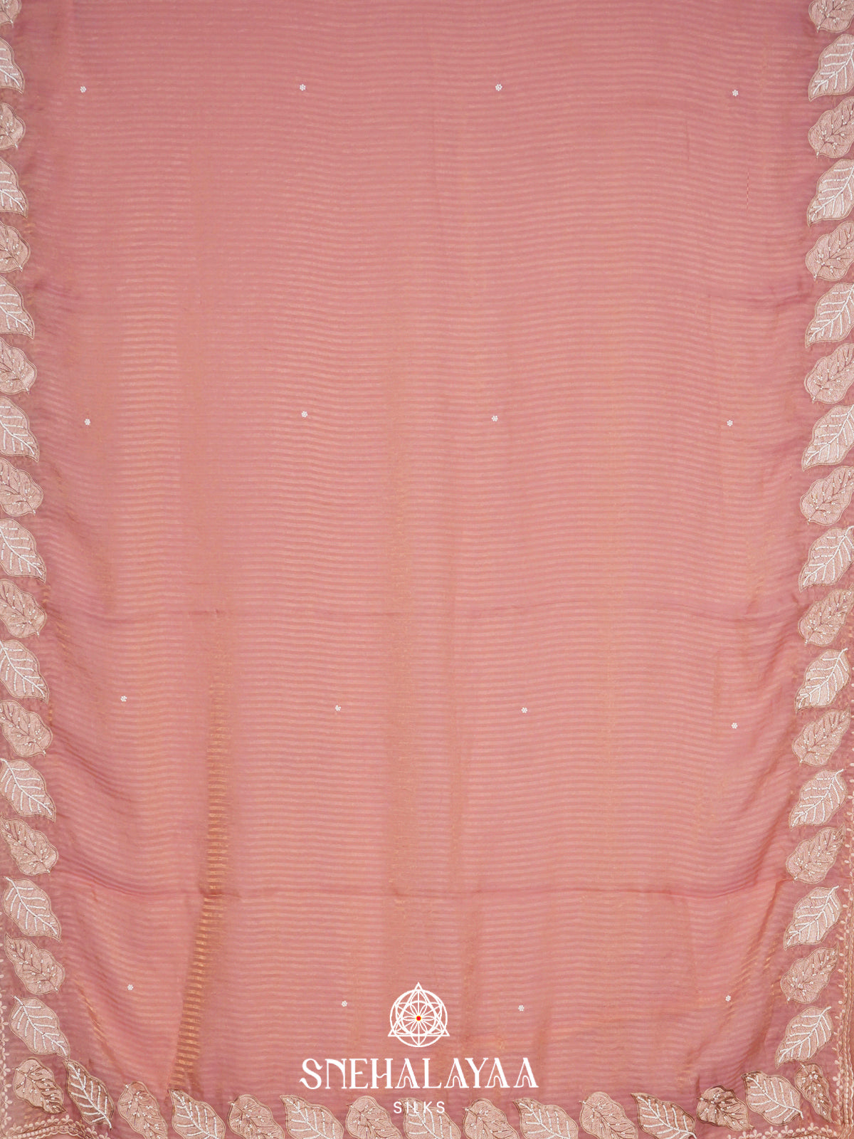 Peach  Designer Saree