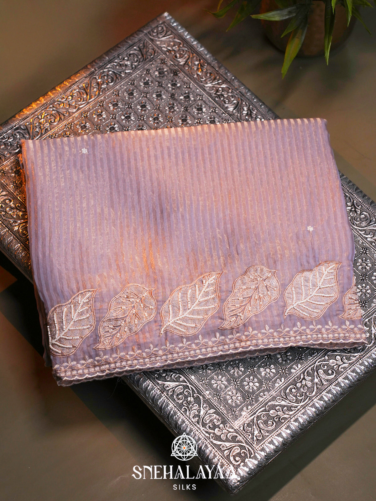 Lavender  Designer Saree
