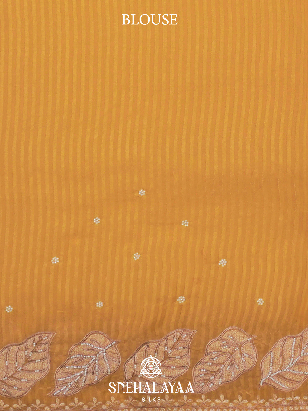 Mango Yellow  Designer Saree