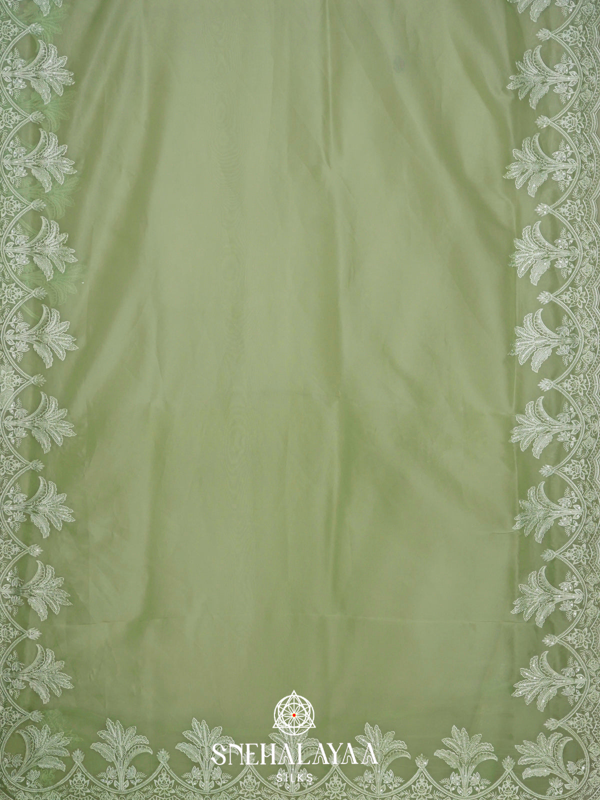 Pista Green  Designer Saree