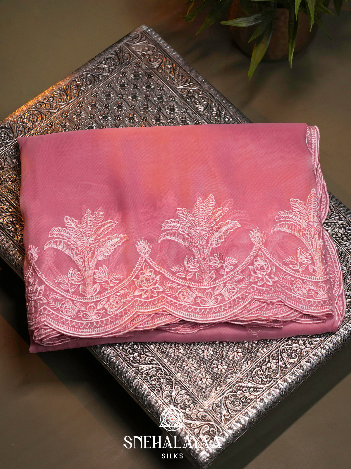 Pink  Designer Saree