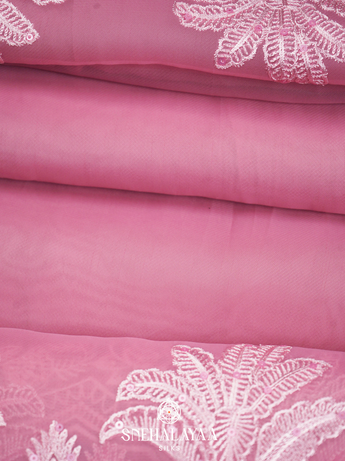 Pink  Designer Saree