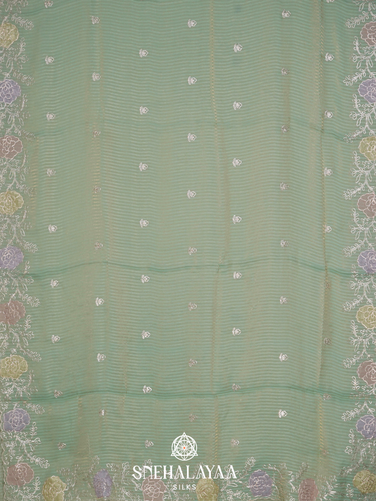 Mint Green  Designer Saree