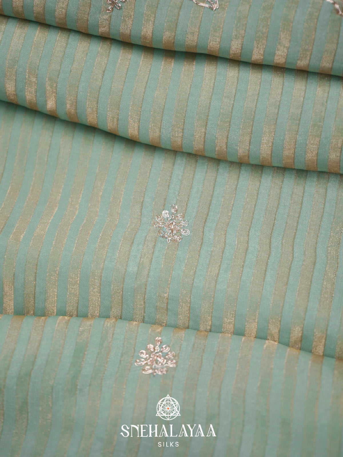 Mint Green  Designer Saree