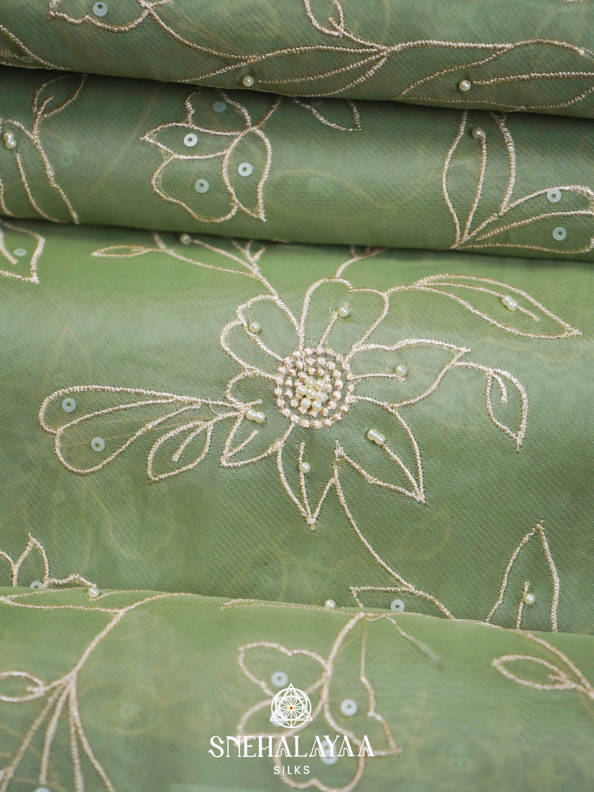 Green  Designer Saree