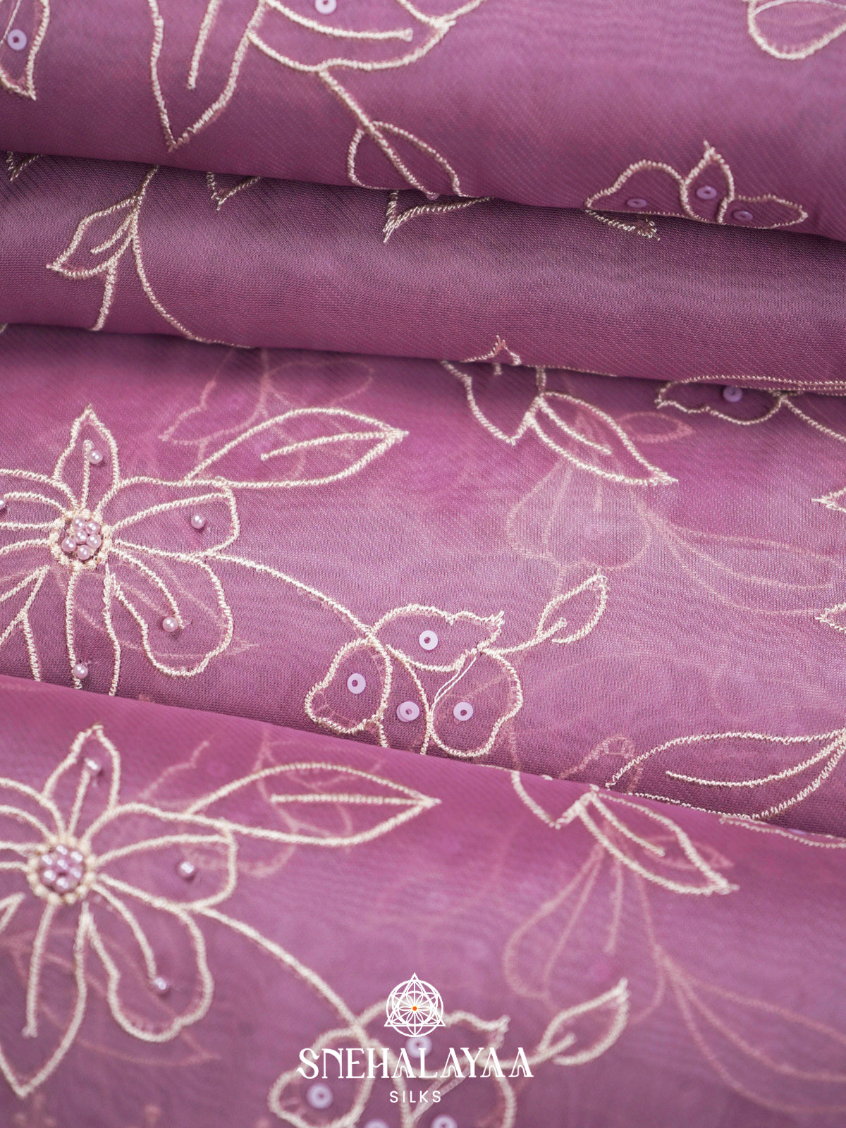 Pink  Designer Saree