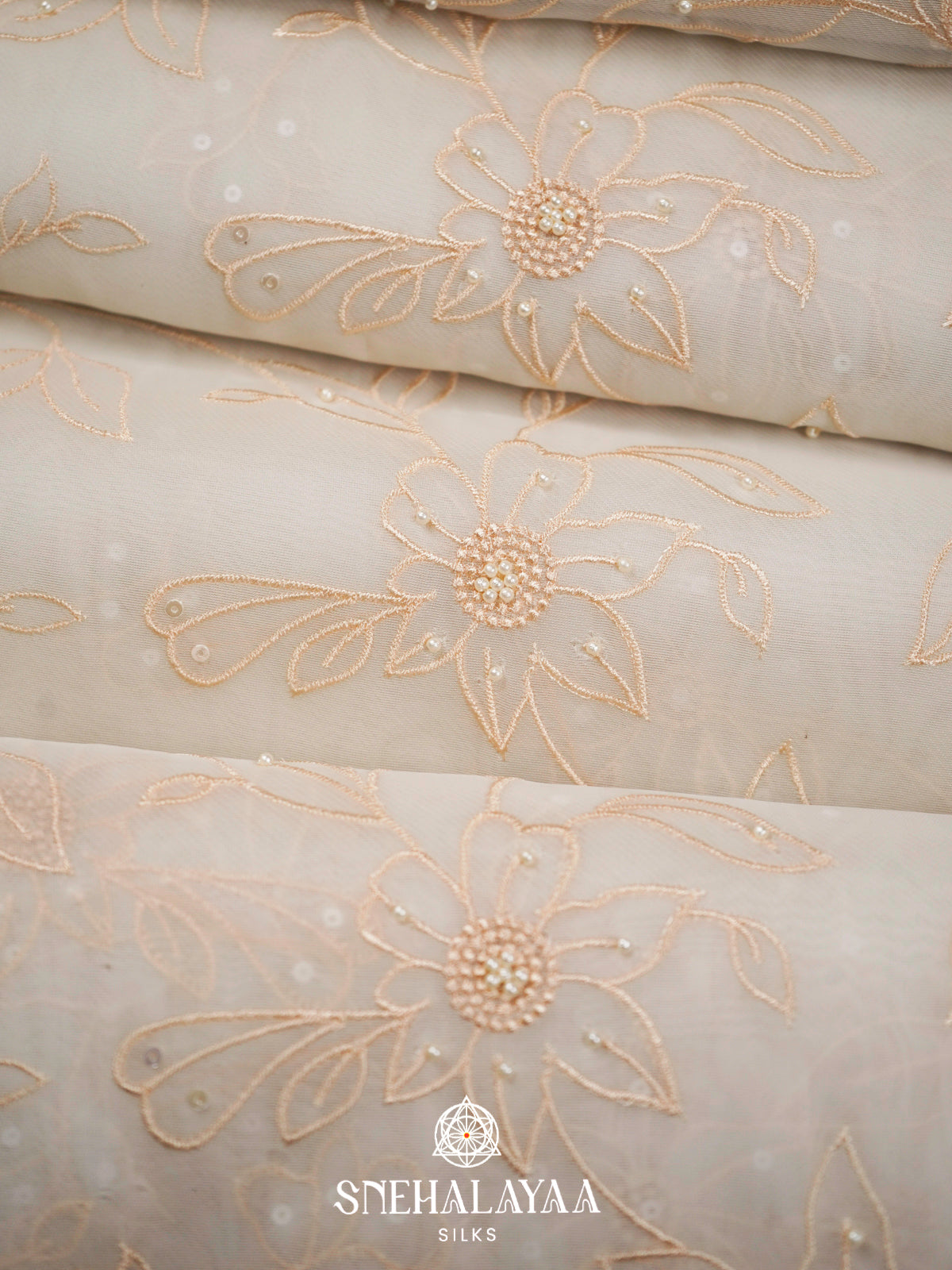 White  Designer Saree