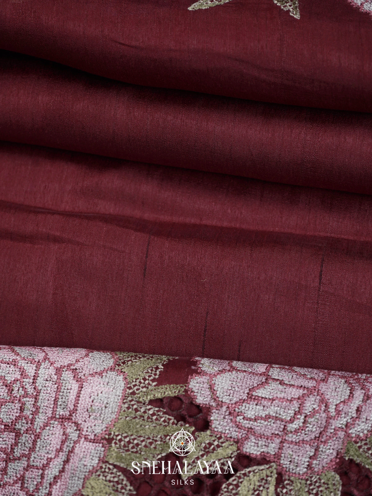 Brown  Raw Silk Saree