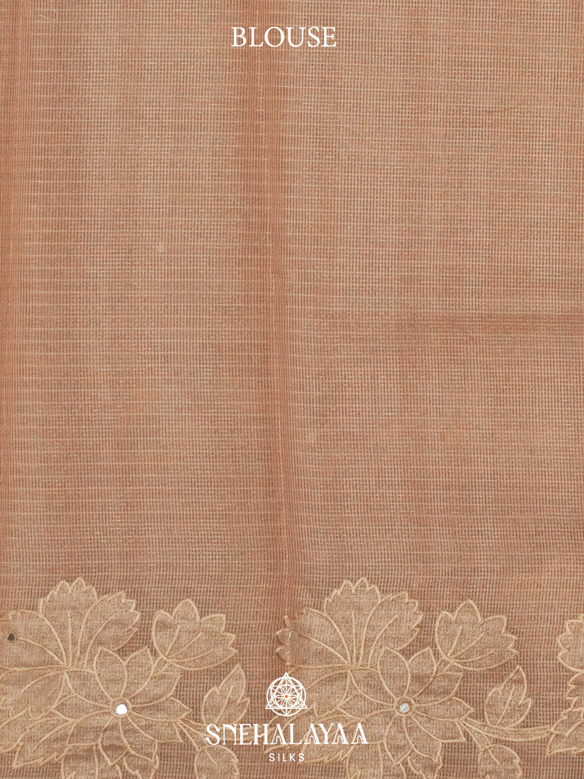 Pale Peach  Kota Saree