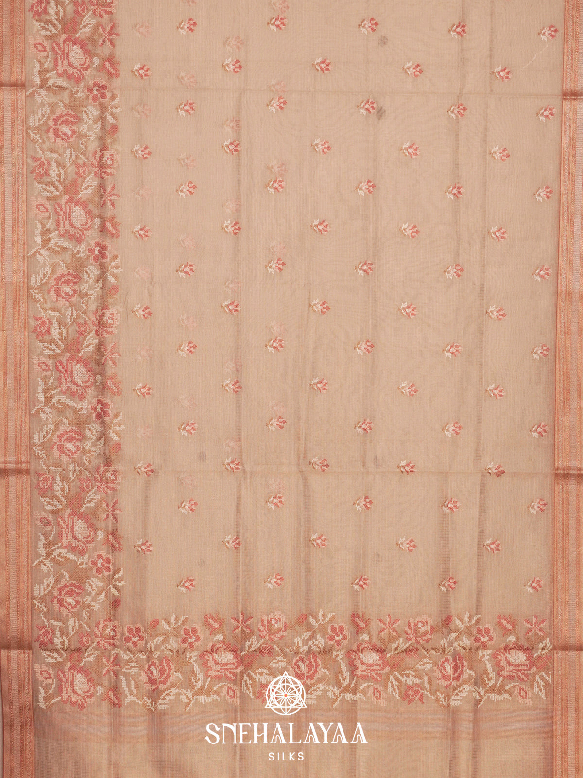 Cream Kota Saree