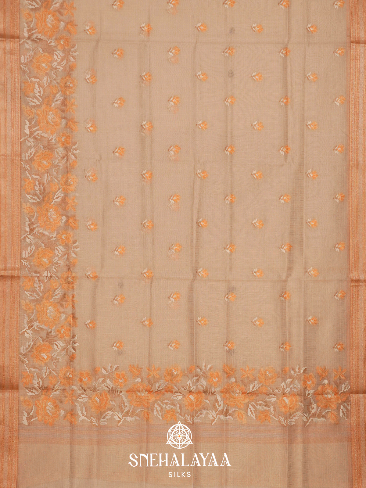 Cream Kota Saree