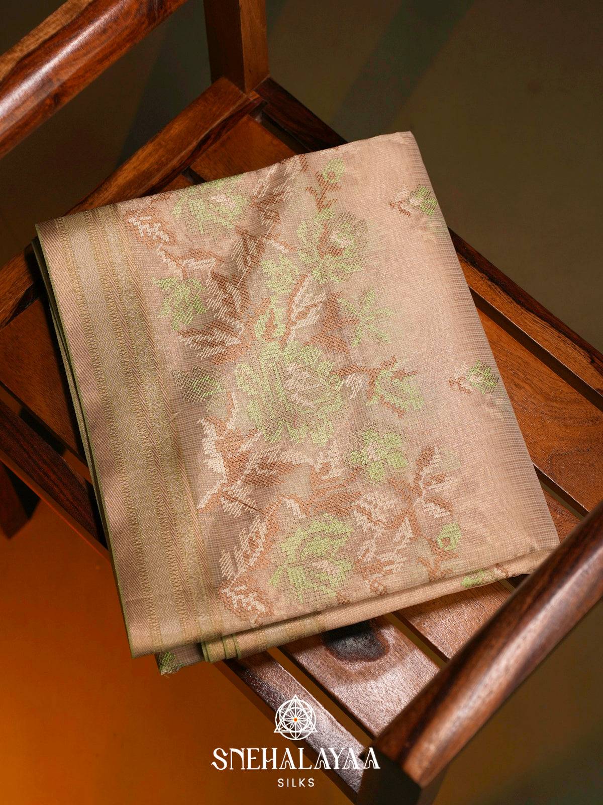Cream Kota Saree