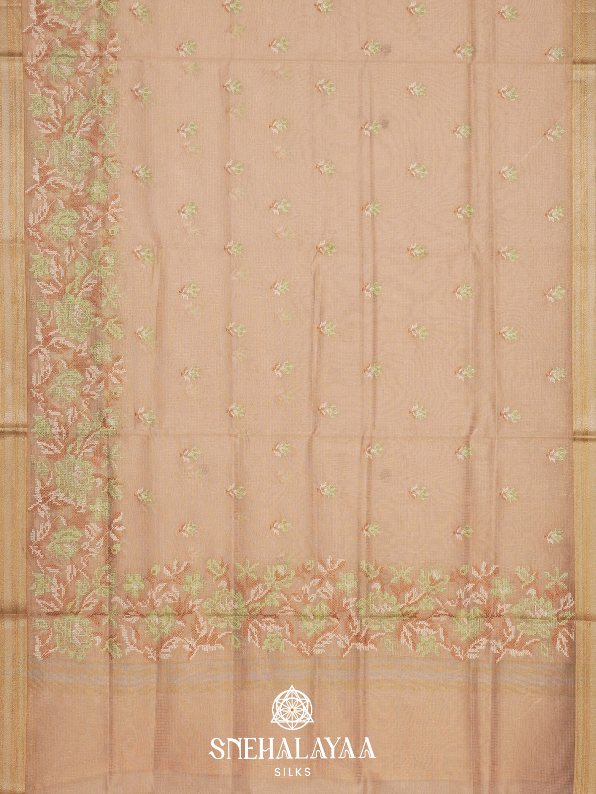 Cream Kota Saree