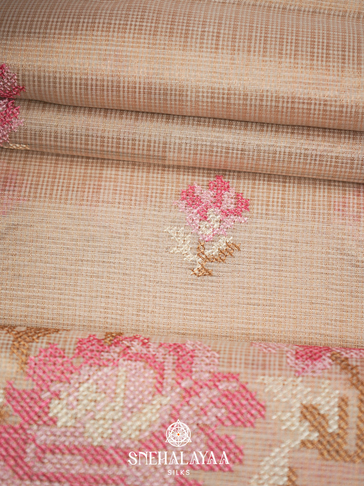 Cream Kota Saree