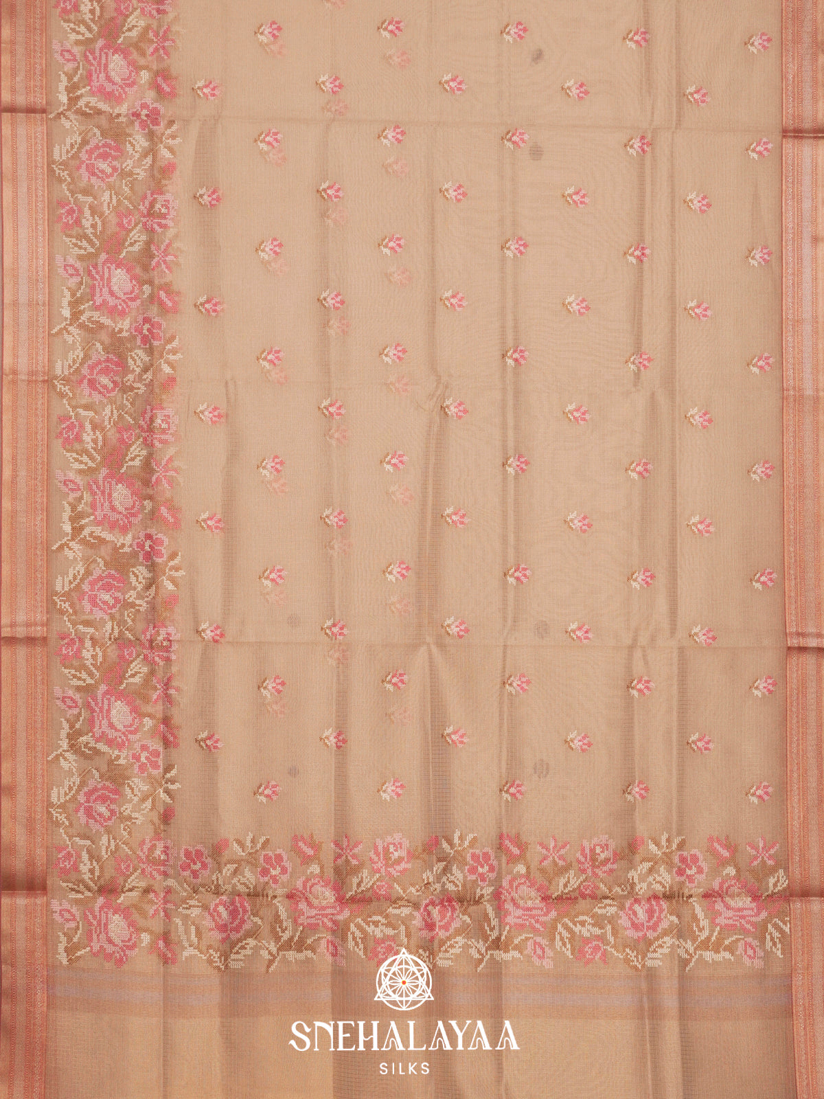 Cream Kota Saree