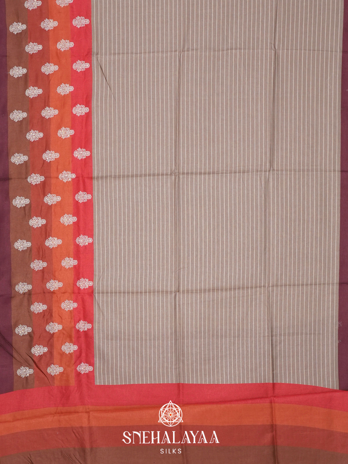 Multicolour  Tussar Saree