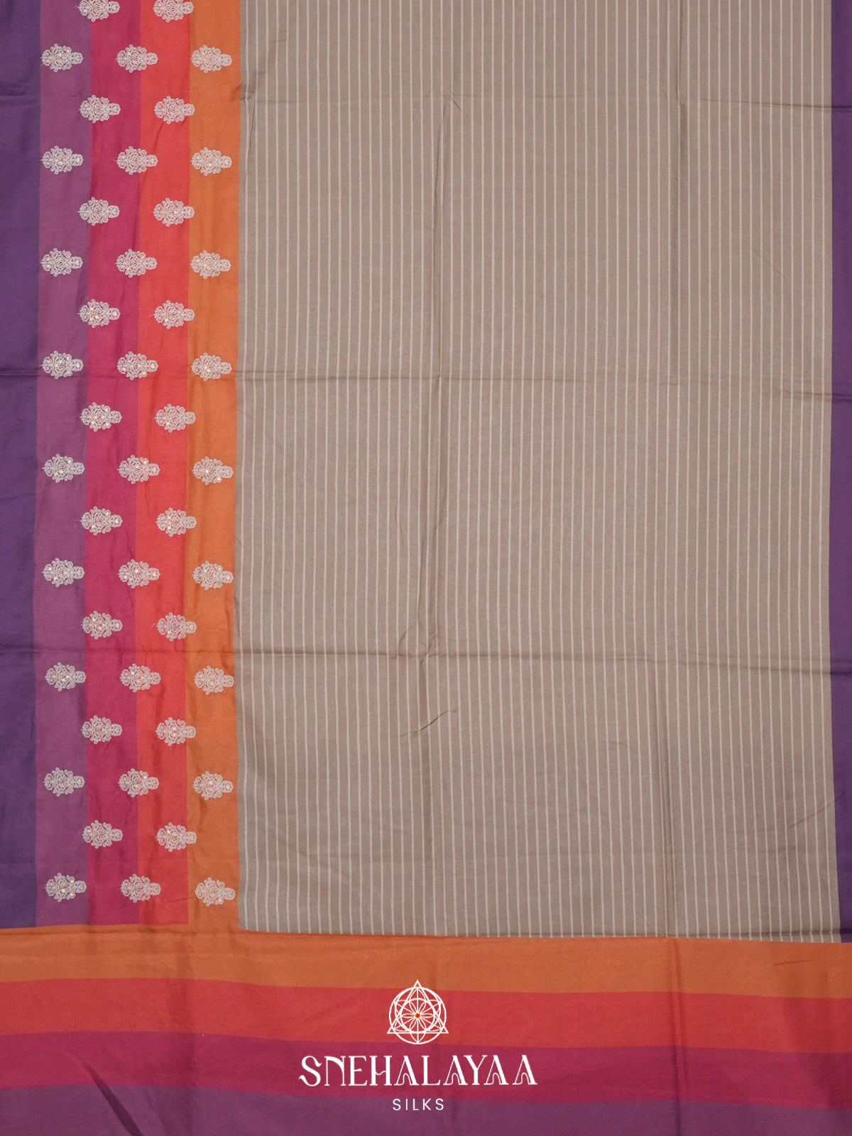 Multicolour  Tussar Saree