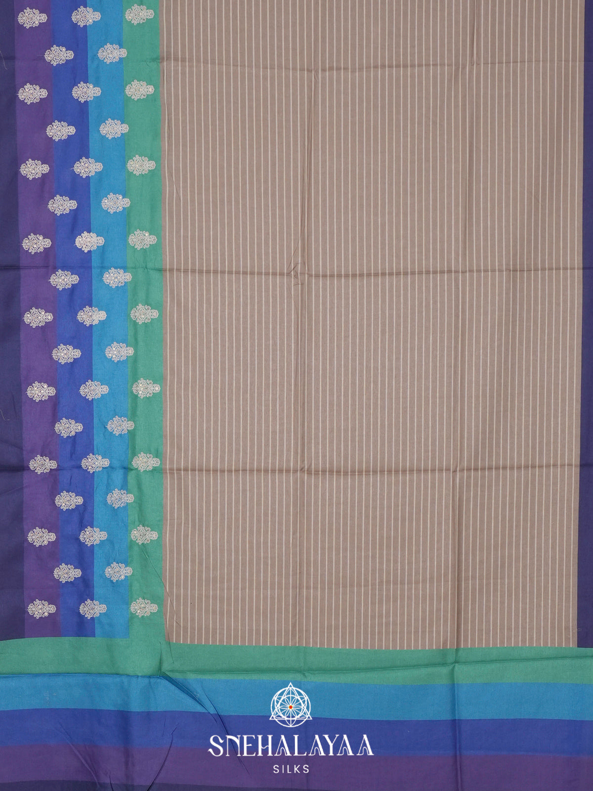 Multicolour  Tussar Saree