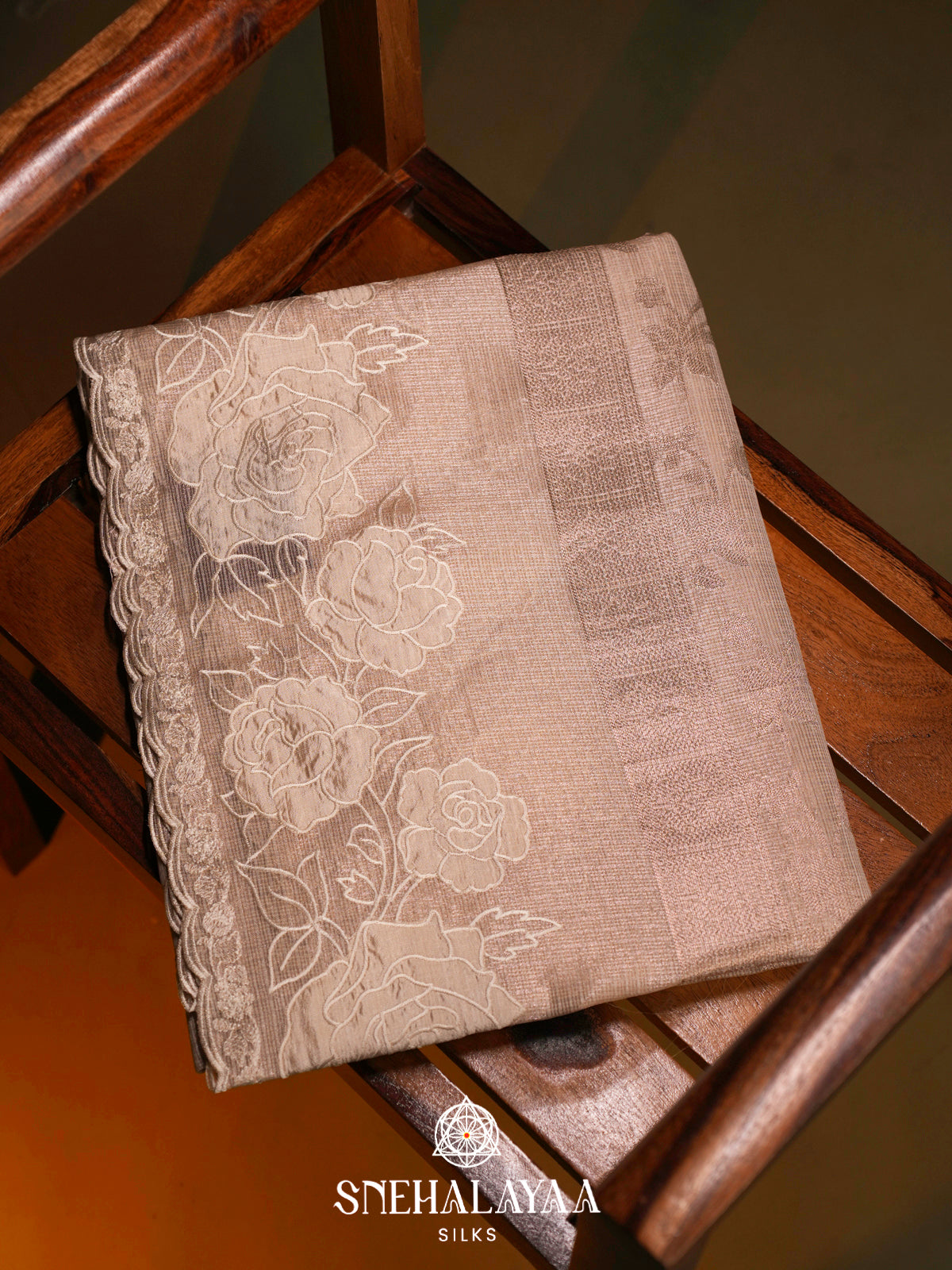 Beige  Kota Saree