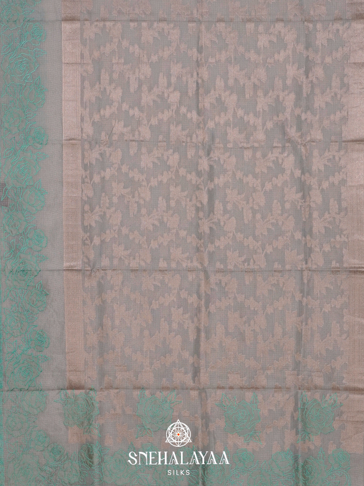 Pale Blue  Kota Saree