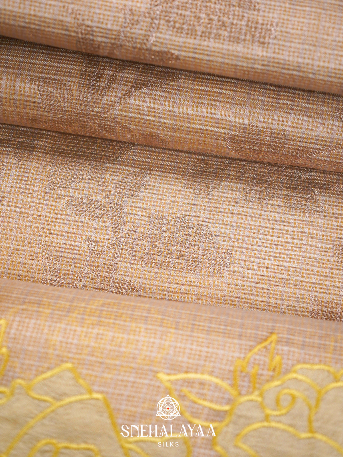 Cream Kota Saree