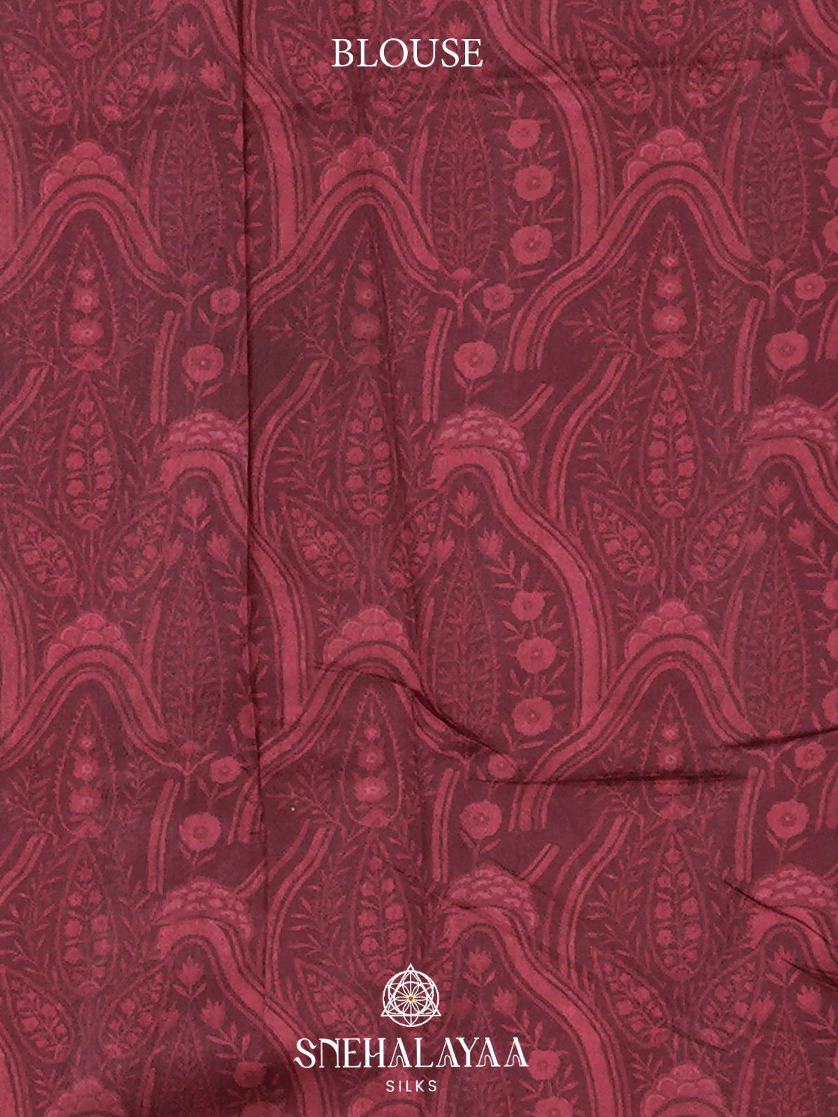 Maroon  Tussar Saree