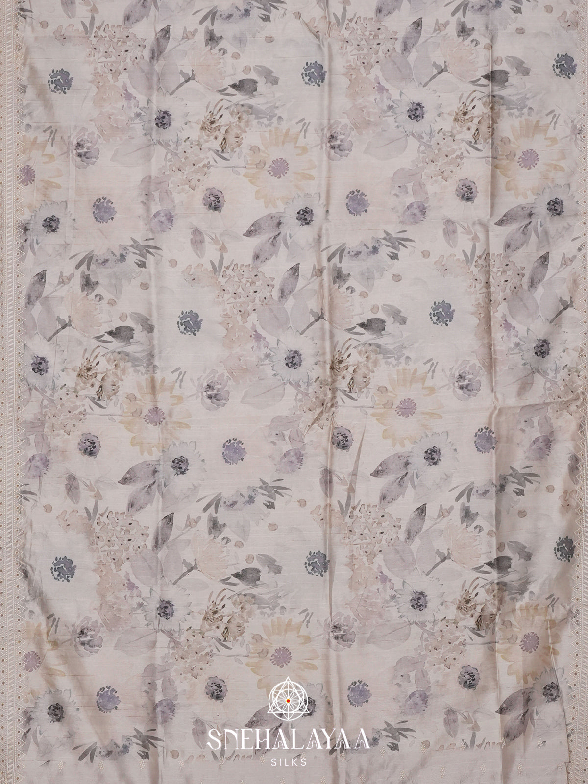 Grey  Tussar Saree