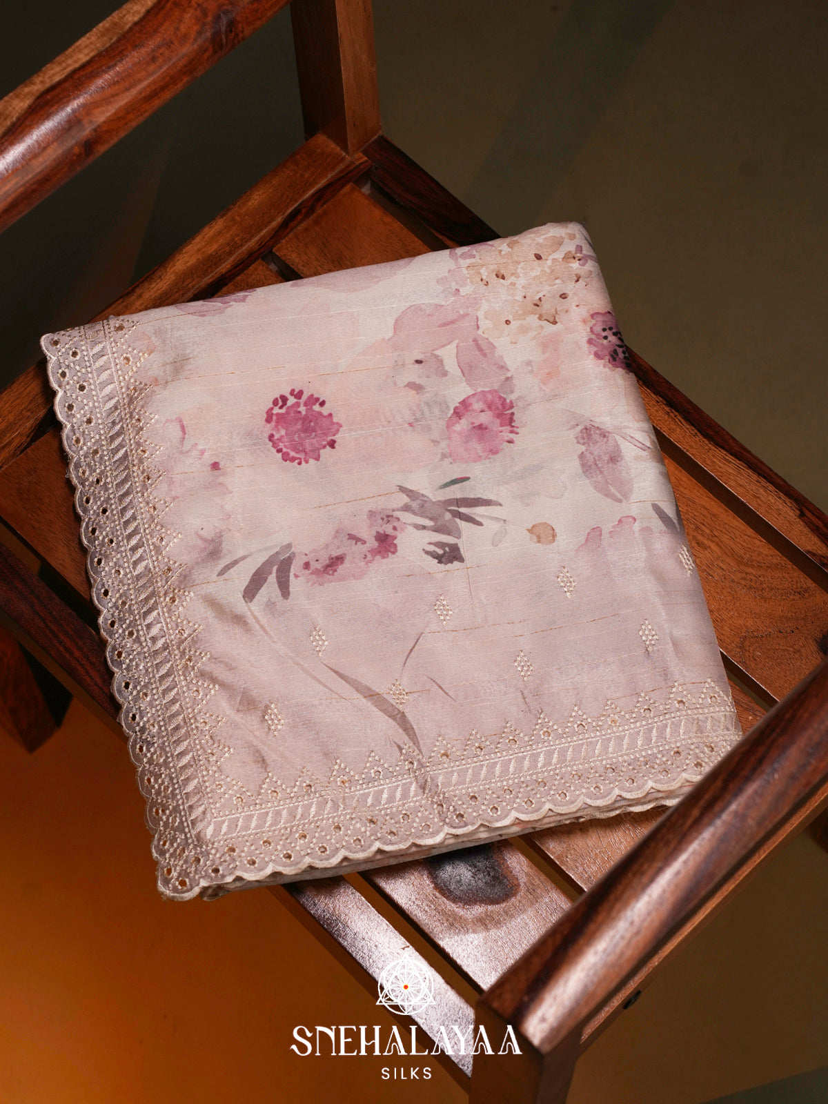 Off White  Tussar Saree