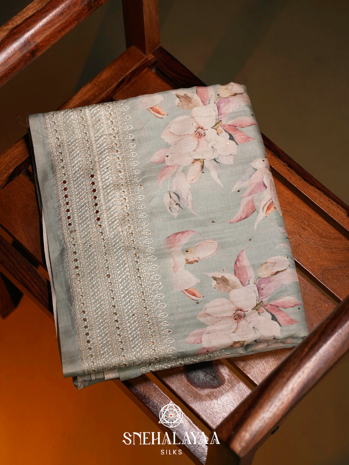 Mint Green  Tussar Saree