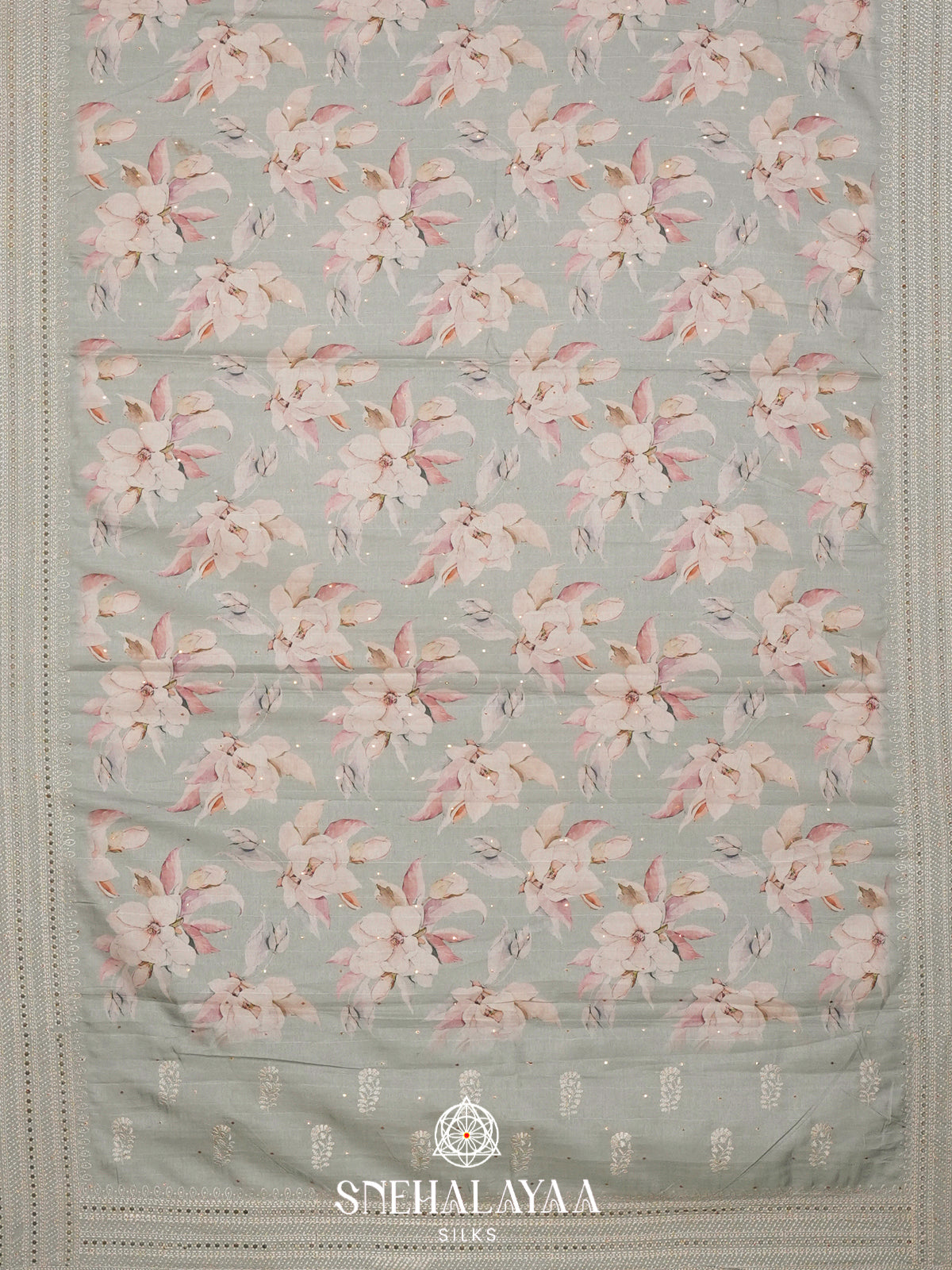 Mint Green  Tussar Saree