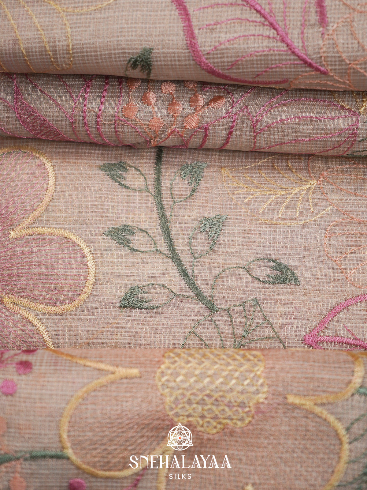 Beige  Kota Saree