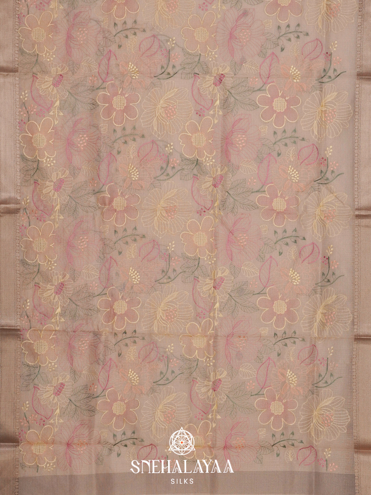 Beige  Kota Saree