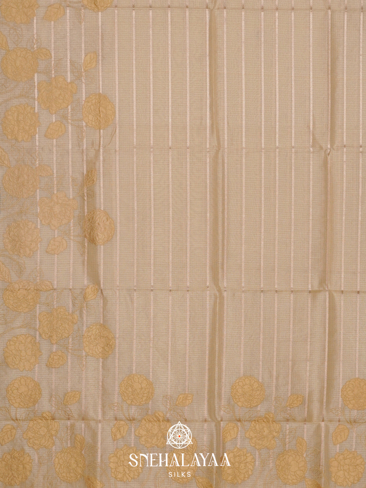 Pale Yellow  Kota Saree