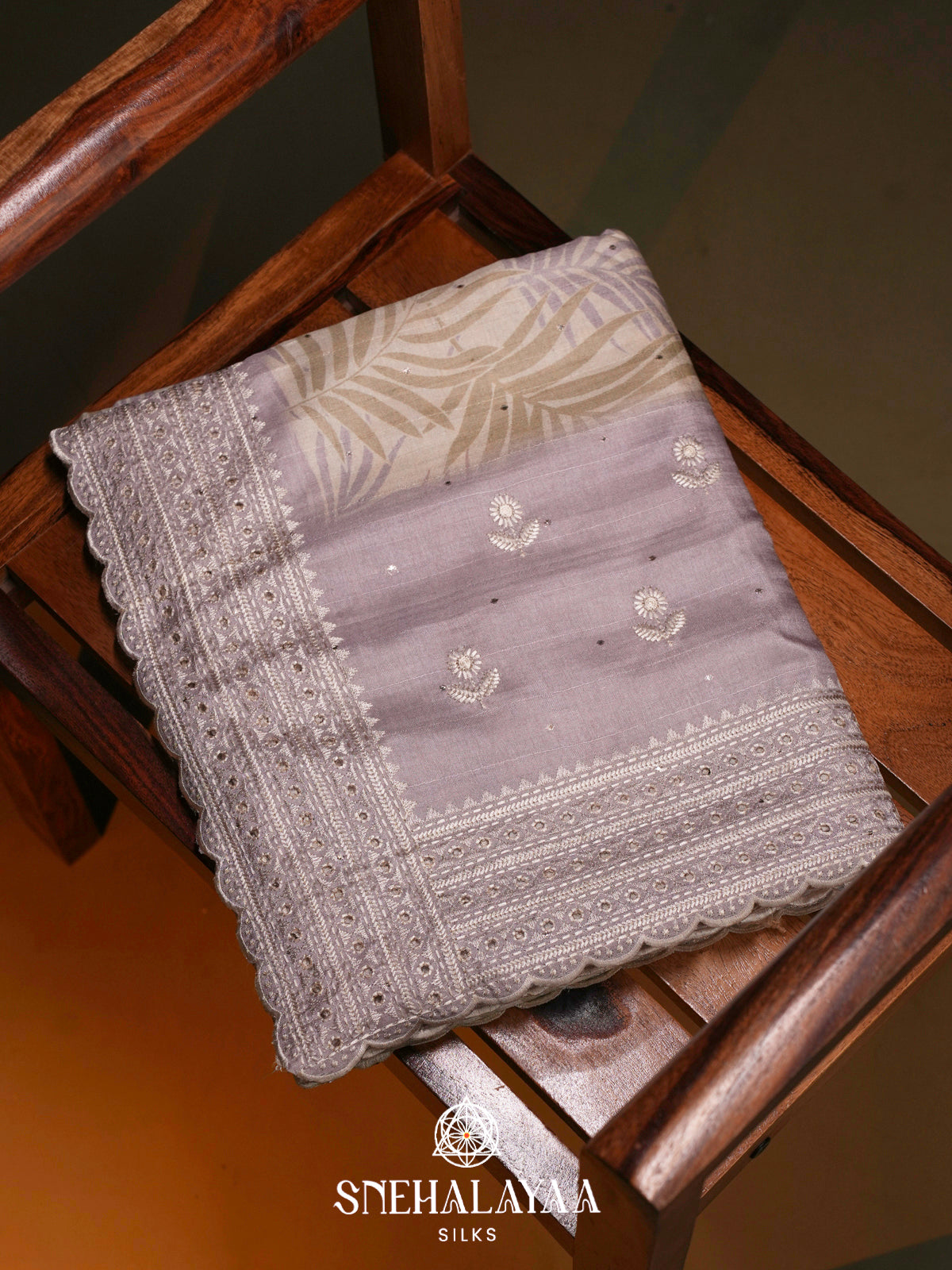 Off White  Tussar Saree