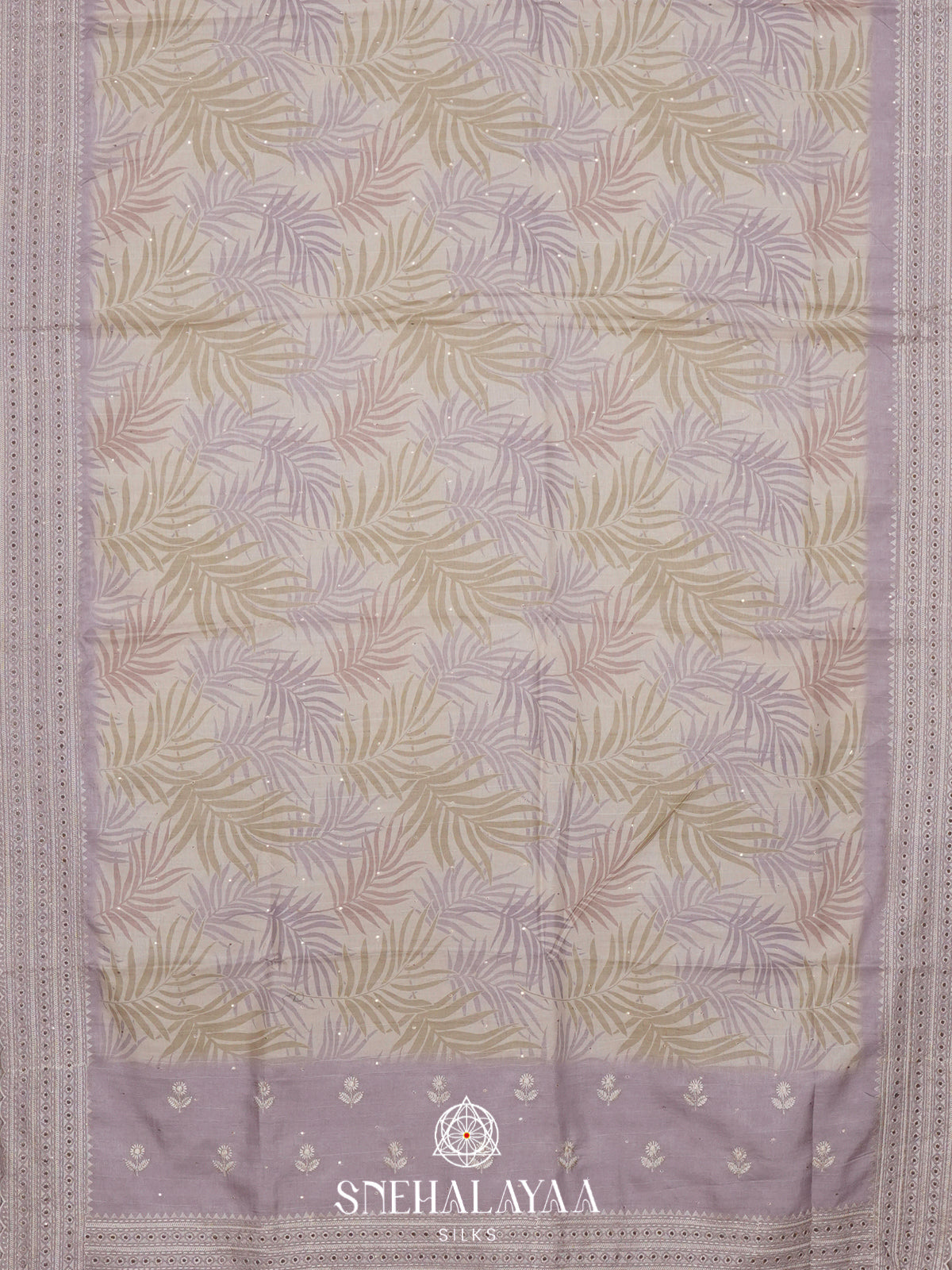 Off White  Tussar Saree