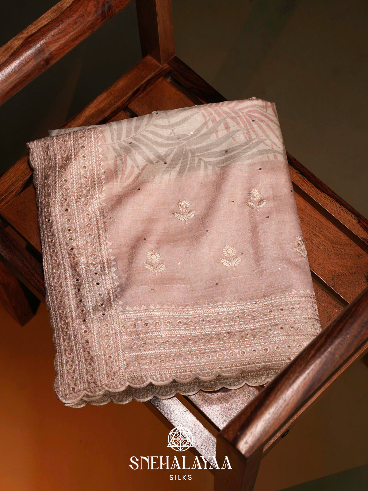 Off White  Tussar Saree