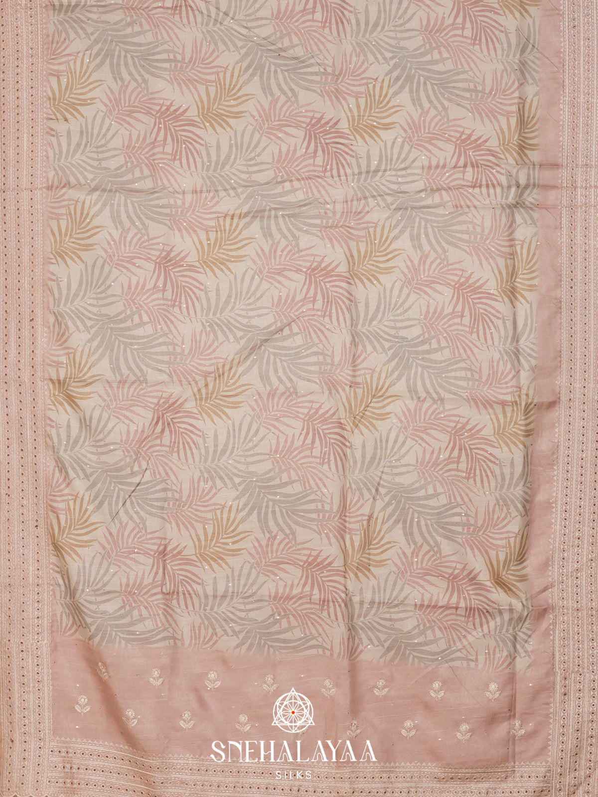 Off White  Tussar Saree