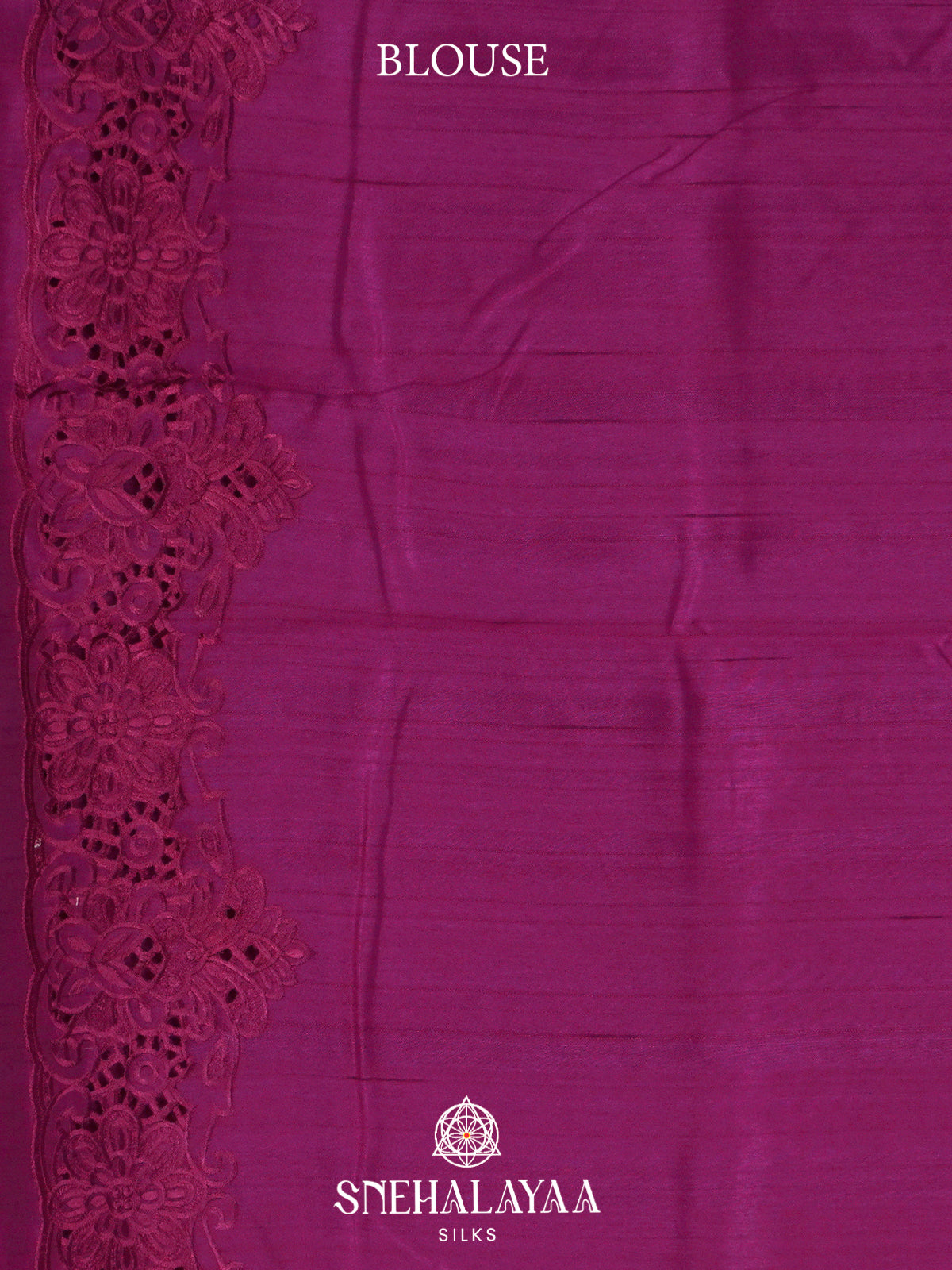 Magenta Purple  Raw Silk Saree