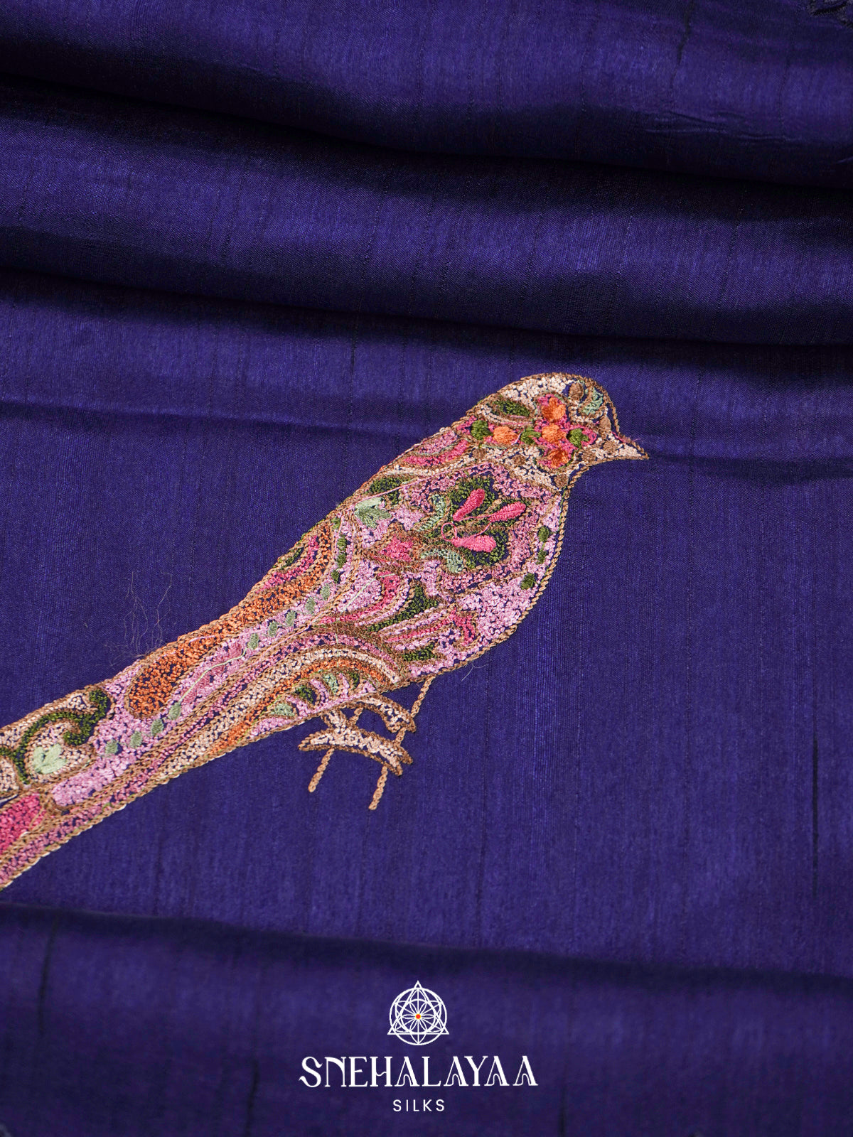 Purple  Raw Silk Saree