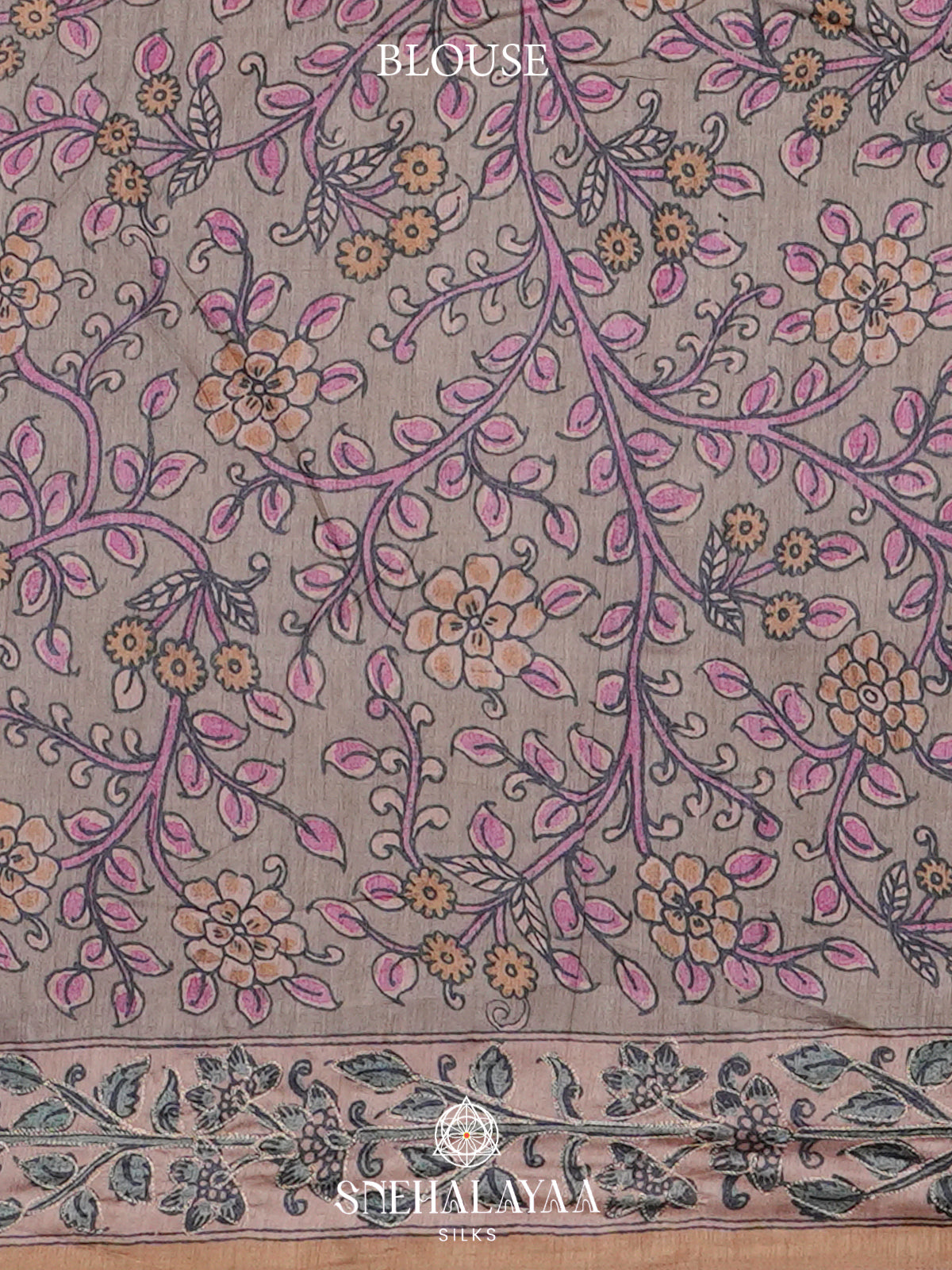 Magenta  Tussar Saree
