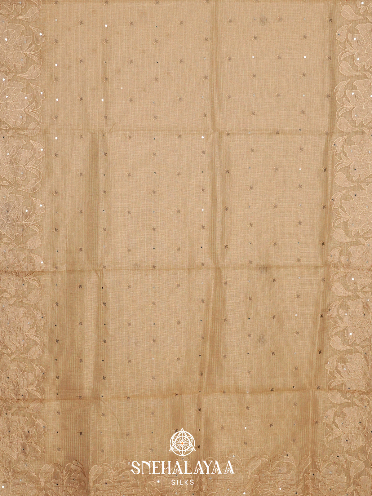 Cream  Kota Saree